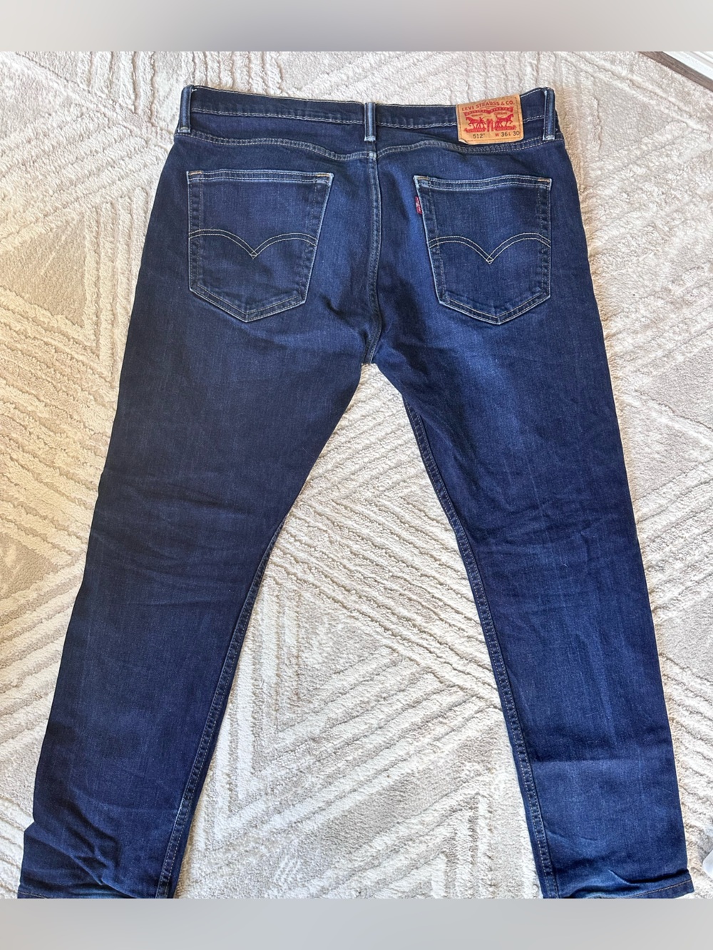 Levi's Men's Slim Straight Jeans in Dark Blue